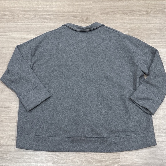ASOS DESIGN knit cotton polo sweater in gray M - Picture 6 of 6